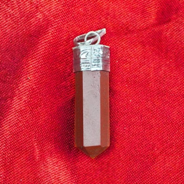 Red Jasper Pencil Pendant