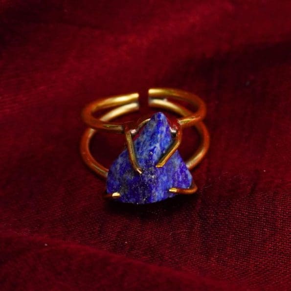 Lapis Lazuli Raw Stone Ring