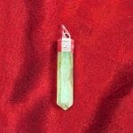 Green Fluorite Pencil Pendant