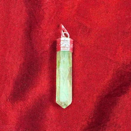 Green Fluorite Pencil Pendant