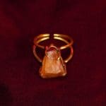 Citrine Raw Stone Ring