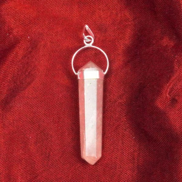 Strawberry Quartz Double Terminated Pendant