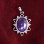 Amethyst Star Frame Pendant