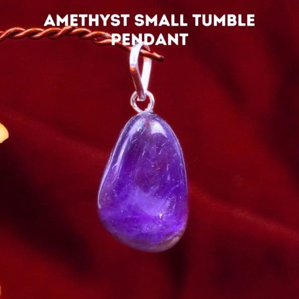 Amethyst Small Tumble Pendant