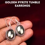 Golden Pyrite Tumble Earrings