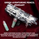 Green Aventurine Pencil Pendant