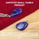 Amethyst Small Tumble Pendant