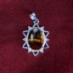 Tiger Eye Star Frame Pendant