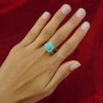 Amazonite Raw Stone Ring