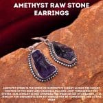 Amethyst Raw Stone Earrings