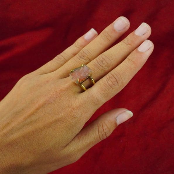 Carnelian Raw Stone Ring