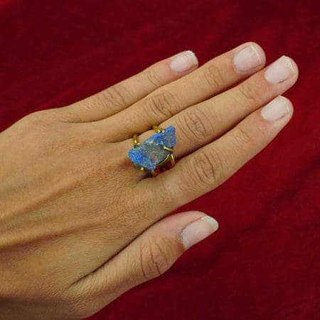 Lapis Lazuli Raw Stone Ring