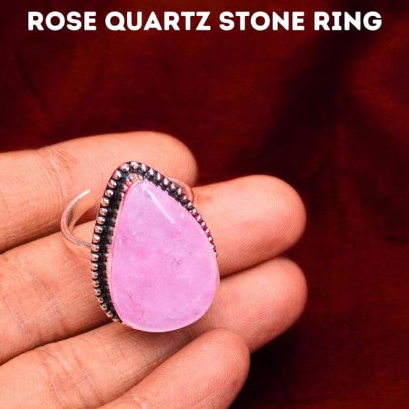 Rose Quartz Stone Ring