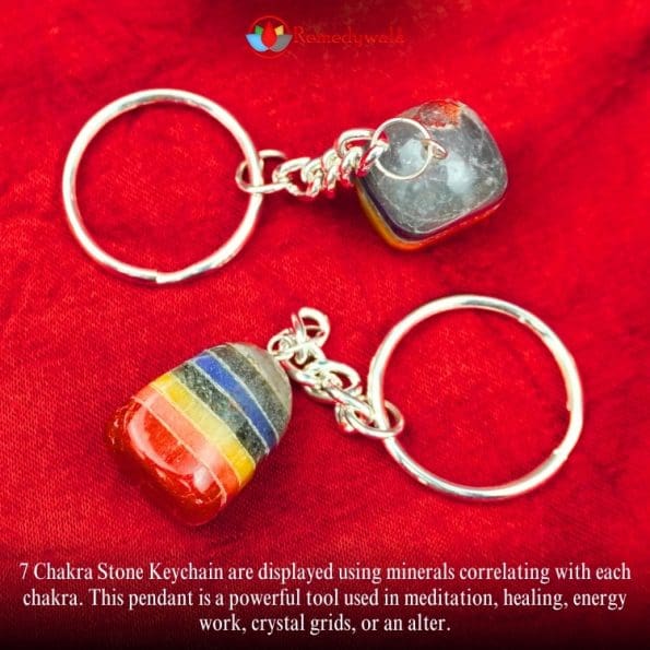 7 Chakra Tumble Key Chain