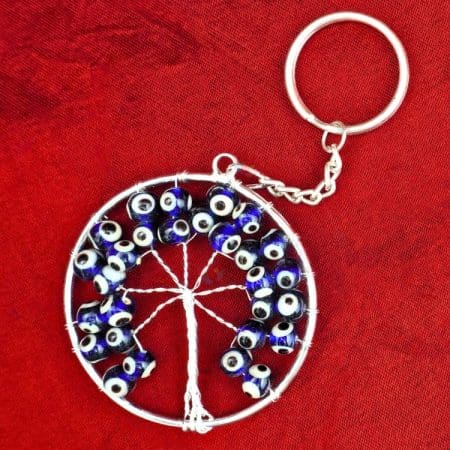 Evil Eye Big Tree of Life Key chain