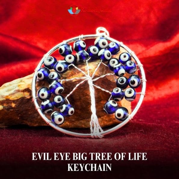 Evil Eye Big Tree of Life Key chain