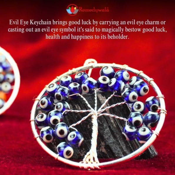 Evil Eye Big Tree of Life Key chain