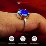 Lapis Lazuli Diamond Cut Ring