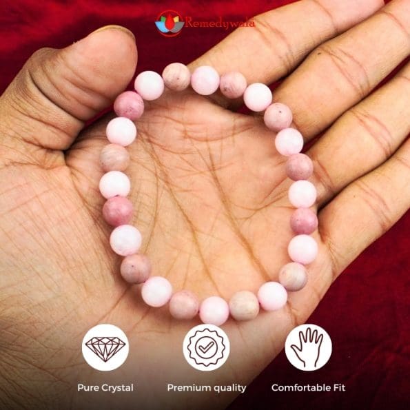 Rose Quartz and Rhodochrosite Bracelet