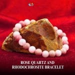 Rose Quartz and Rhodochrosite Bracelet