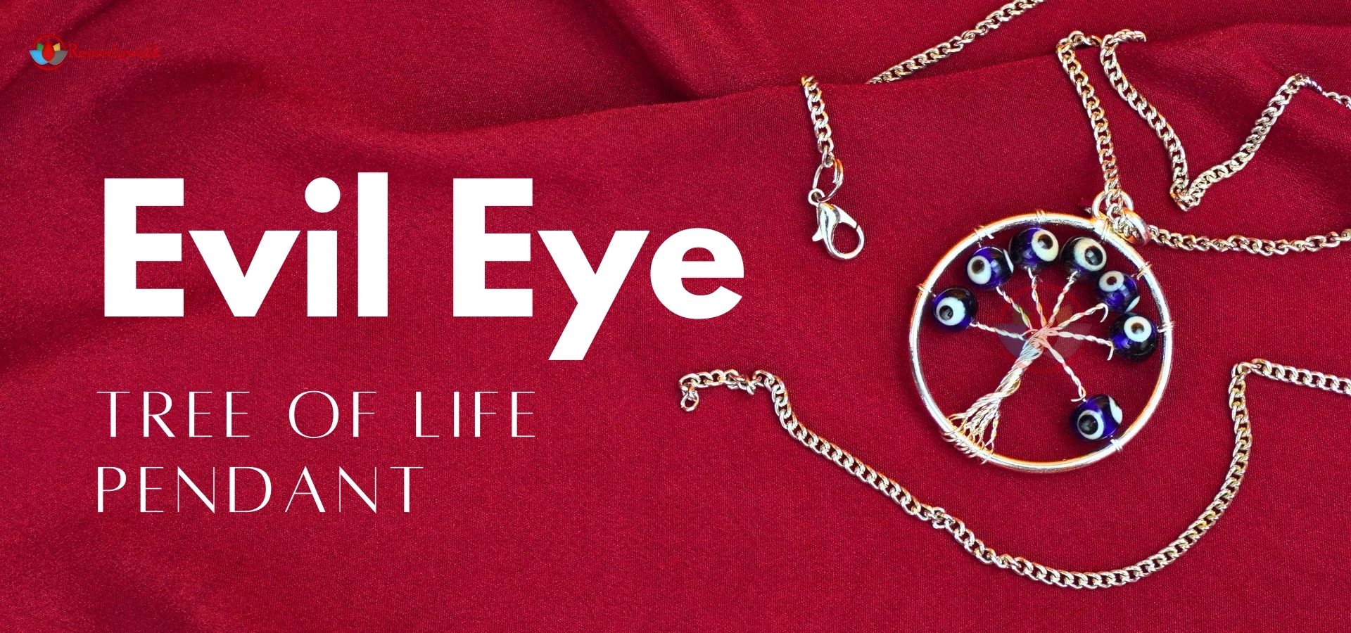 Evil Eye Tree of Life Pendant