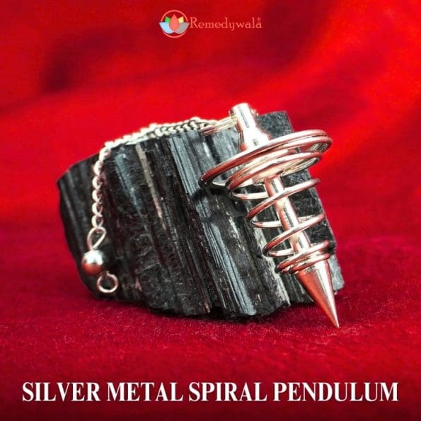 Silver Metal Spiral Pendulum