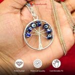 Evil Eye Tree of Life Pendant