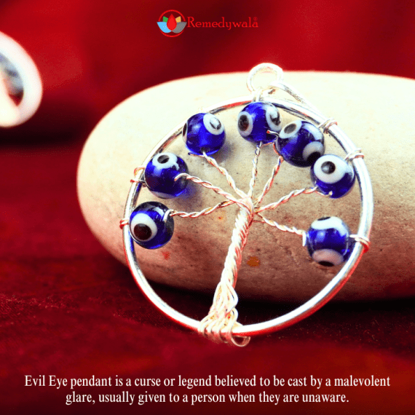 Evil Eye Tree of Life Pendant