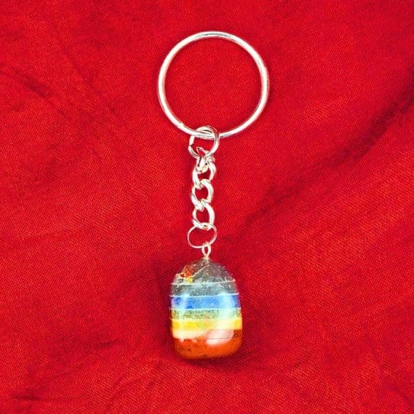 7 Chakra Tumble Key Chain