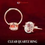 Clear Quartz Diamond Cut Ring