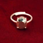 Golden Pyrite Diamond cut ring