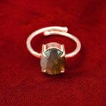 Labradorite Diamond Cut Ring