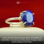 Lapis Lazuli Diamond Cut Ring