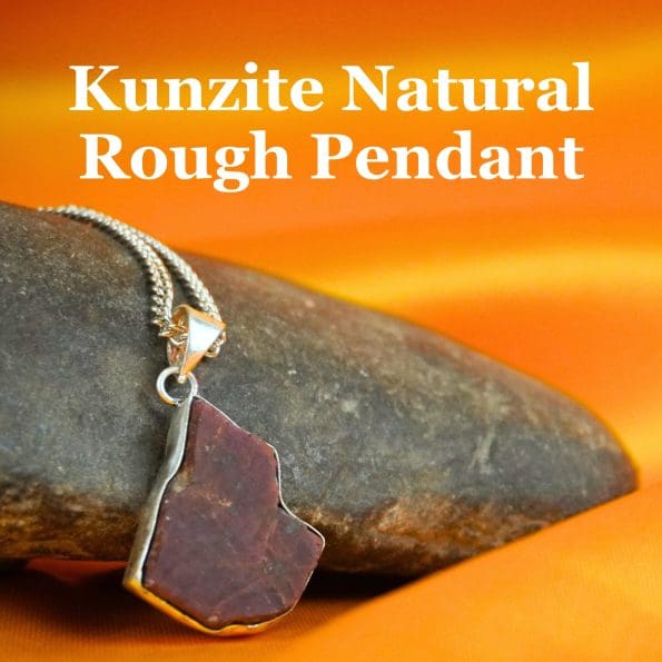 Kunzite Natural Rough Pendant