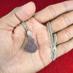 Kunzite Natural Rough Pendant