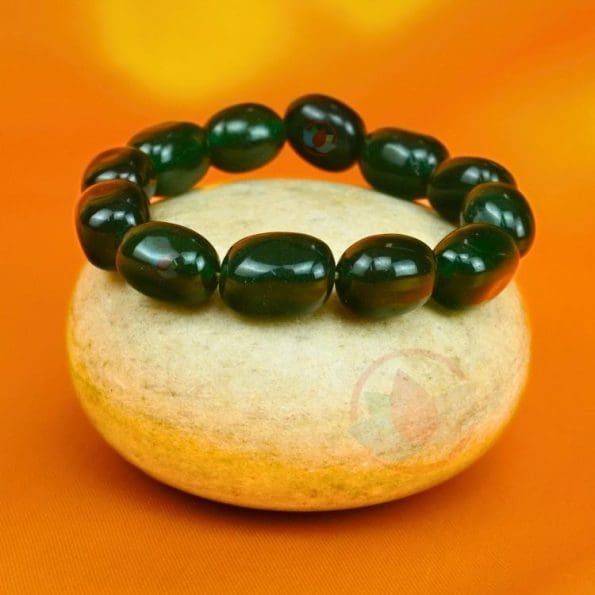 Green Jade Tumble Bracelet