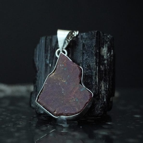 Kunzite Natural Rough Pendant