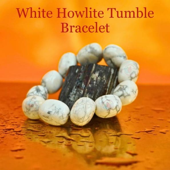 White Howlite Tumble Bracelet