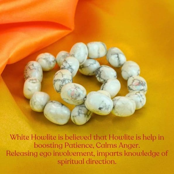 White Howlite Tumble Bracelet