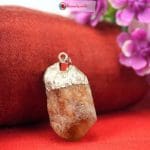 Natural Citrine Pencil Pendant