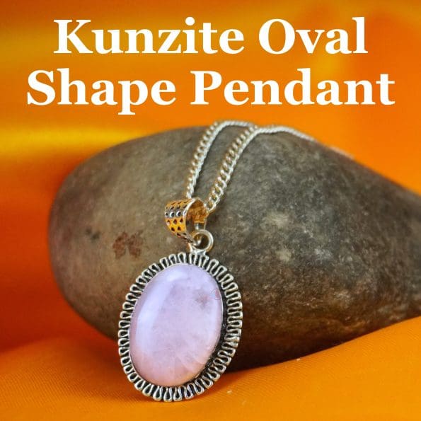 Kunzite Oval Shape Pendant