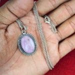 Kunzite Oval Shape Pendant