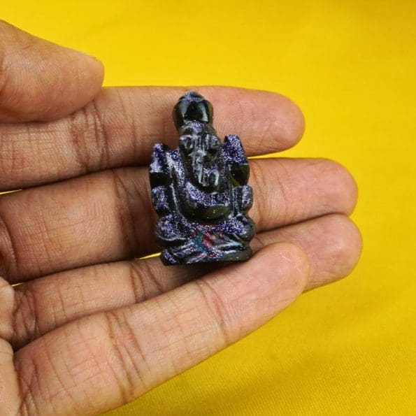 Blue Goldstone Ganesha