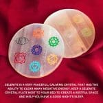 Selenite 7 Chakra Plate Round