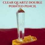 Clear Quartz Double Pointed Pencil