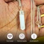 Selenite Pencil Pendant