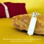 Selenite Pencil Pendant