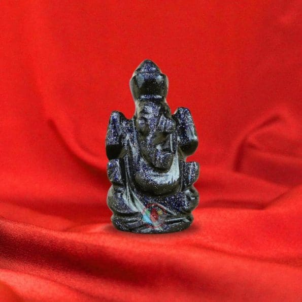 Blue Goldstone Ganesha