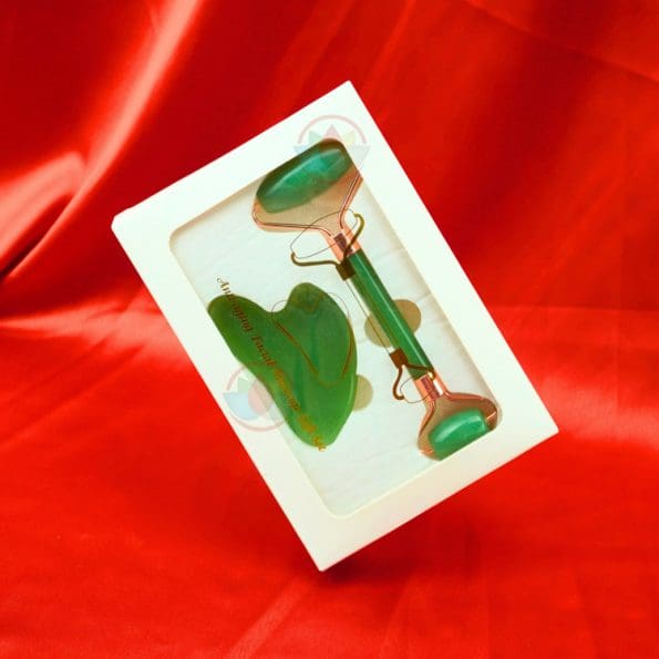 Green Aventurine Roller and Gua sha Set