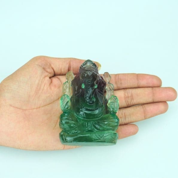 Multicolor Fluorite Ganesha